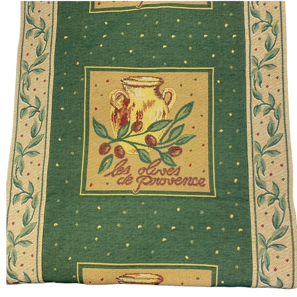 BLOOMINGDALE'S French Country Runner Provence Olives Tapestry - Picture 2 of 10